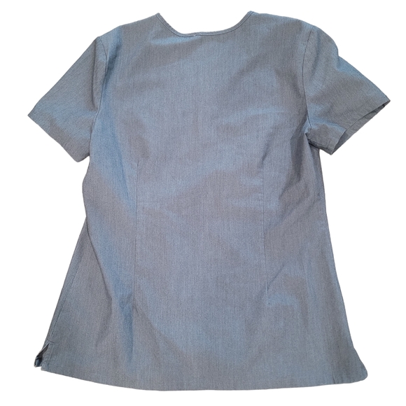 FIGS Gray Scrub Top Size Small - Picture 2 of 6